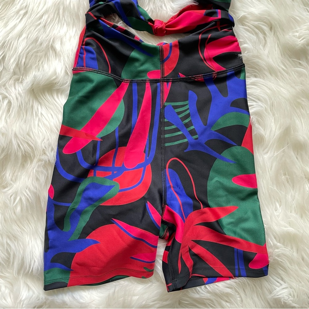 PatBO Rio Tarsila Leaf Print Cutout Romper XS NWT - Picture 12 of 16